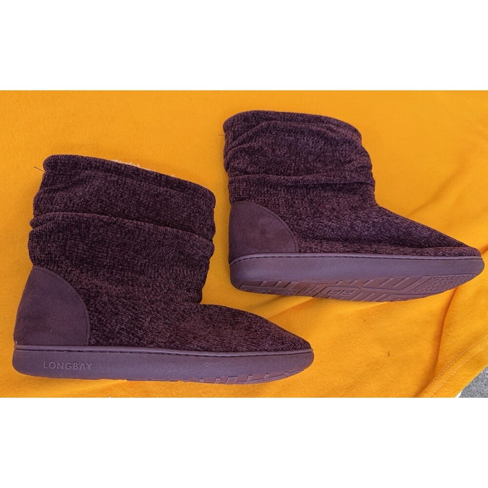 Longbay Chenille Knit Boots Purple size L 9-10